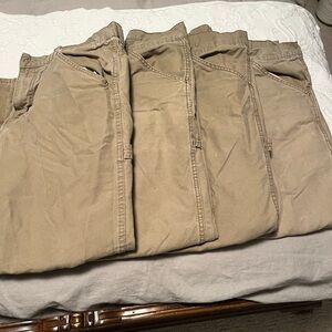 Tan Chinos Casual Cotton Blend Pants